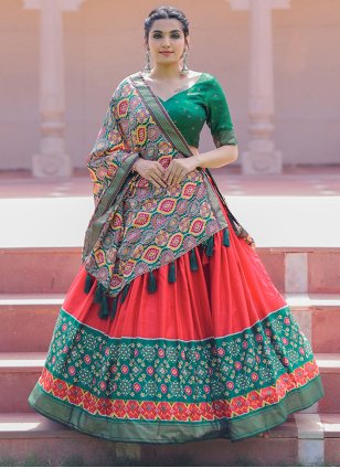 Multi Color Heavy Silk Jardoshi Work Navratri Lehenga Choli Designs –  TheDesignerSaree