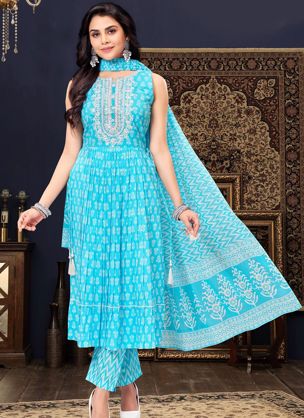 Long Frock Suit at Rs 3000 | Long Frock Suit in Hyderabad | ID: 10931430455