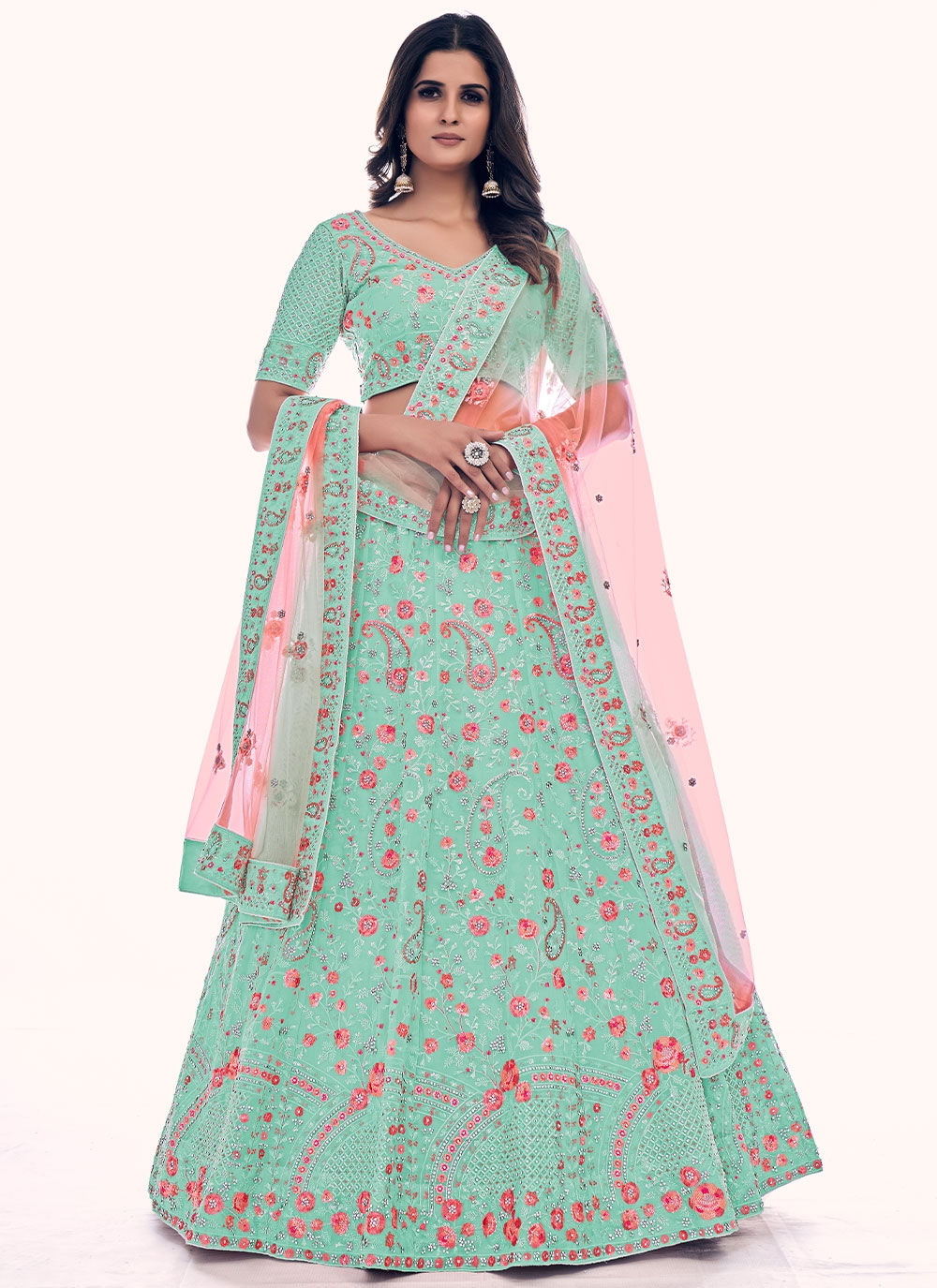 TNU FASHION Embroidered Semi Stitched Lehenga Choli - Buy TNU FASHION  Embroidered Semi Stitched Lehenga Choli Online at Best Prices in India |  Flipkart.com