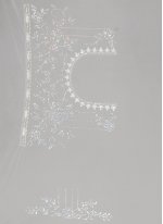 White Net Cord Work Contemporary Sari