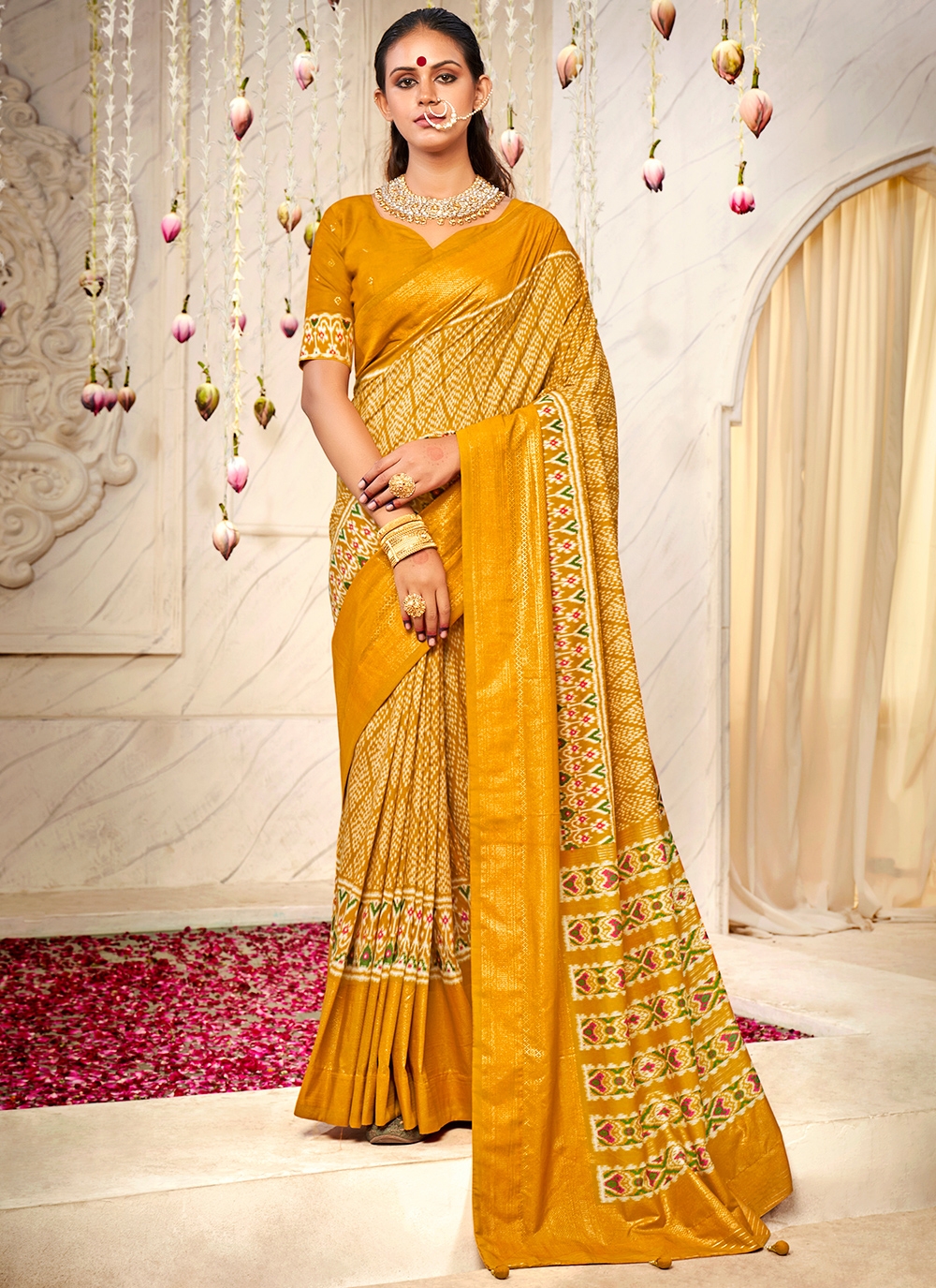 Yellow Saree for Haldi | Yellow Saree | Buy Yellow Colour Saree Online –  Lady India