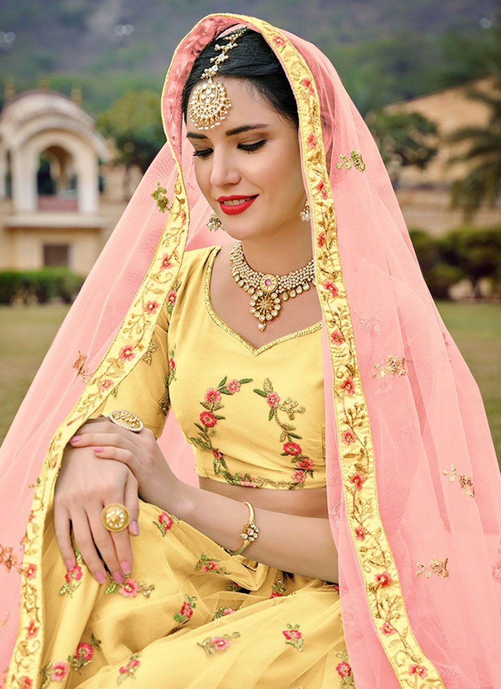 10 Amazing Jewellery Options to Pair with a Golden Lehenga | Bridal Wear |  Wedding Blog