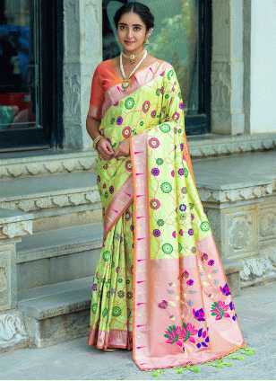 Banarasi Silk Woven work Traditional Saree
