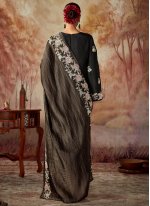 Black Silk Embroidered Salwar suit