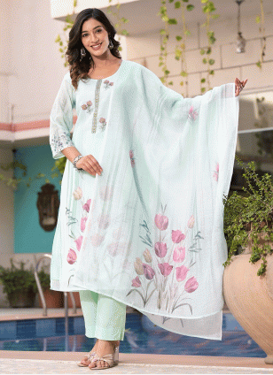 Linen salwar suits fashion