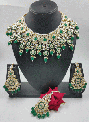 Green Bridal Jewellery Set