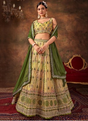 Green Lehenga Choli for Women Indian Wedding Lahanga Choli Mehendi Function  Wear Chaniya Choli Party Wear Ghagra Choli Bridesmaids Lehenghas - Etsy  Hong Kong