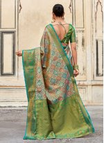 Green Pure Silk Weaving Classic Saree