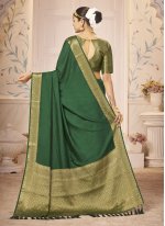 Green Silk Dangler Classic Sari
