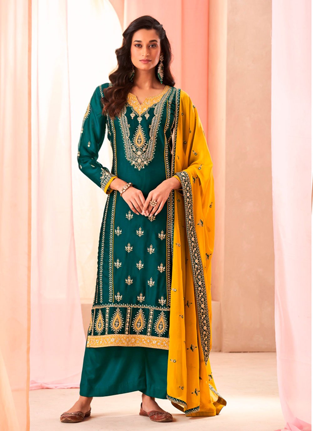 Latest and Trending Silk Suit Designs for Women