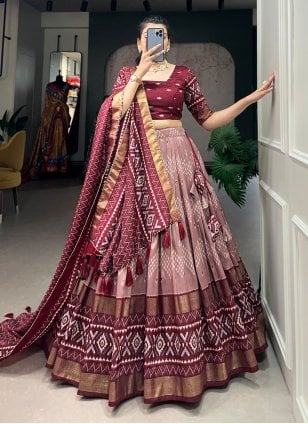 Maroon Velvet Bridal Lehenga Choli 163974 | Designer bridal lehenga choli,  Designer bridal lehenga, Party wear sarees