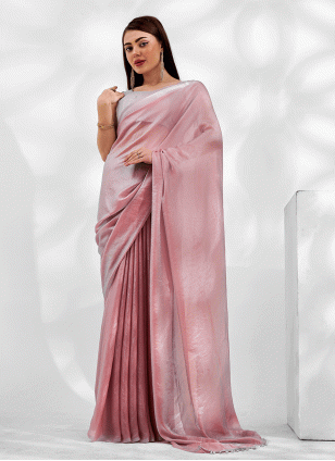 Mystical Pink work Traditional Saree