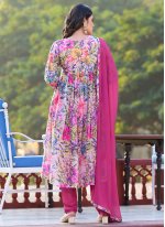 Pink Georgette Digital Print Salwar suit