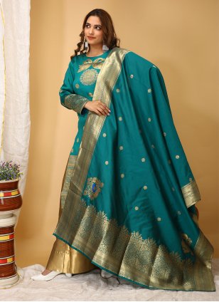 Rama Art Silk Woven Trendy Salwar Suits