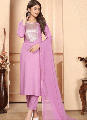 Rayon Embroidered Women's Salwar suit