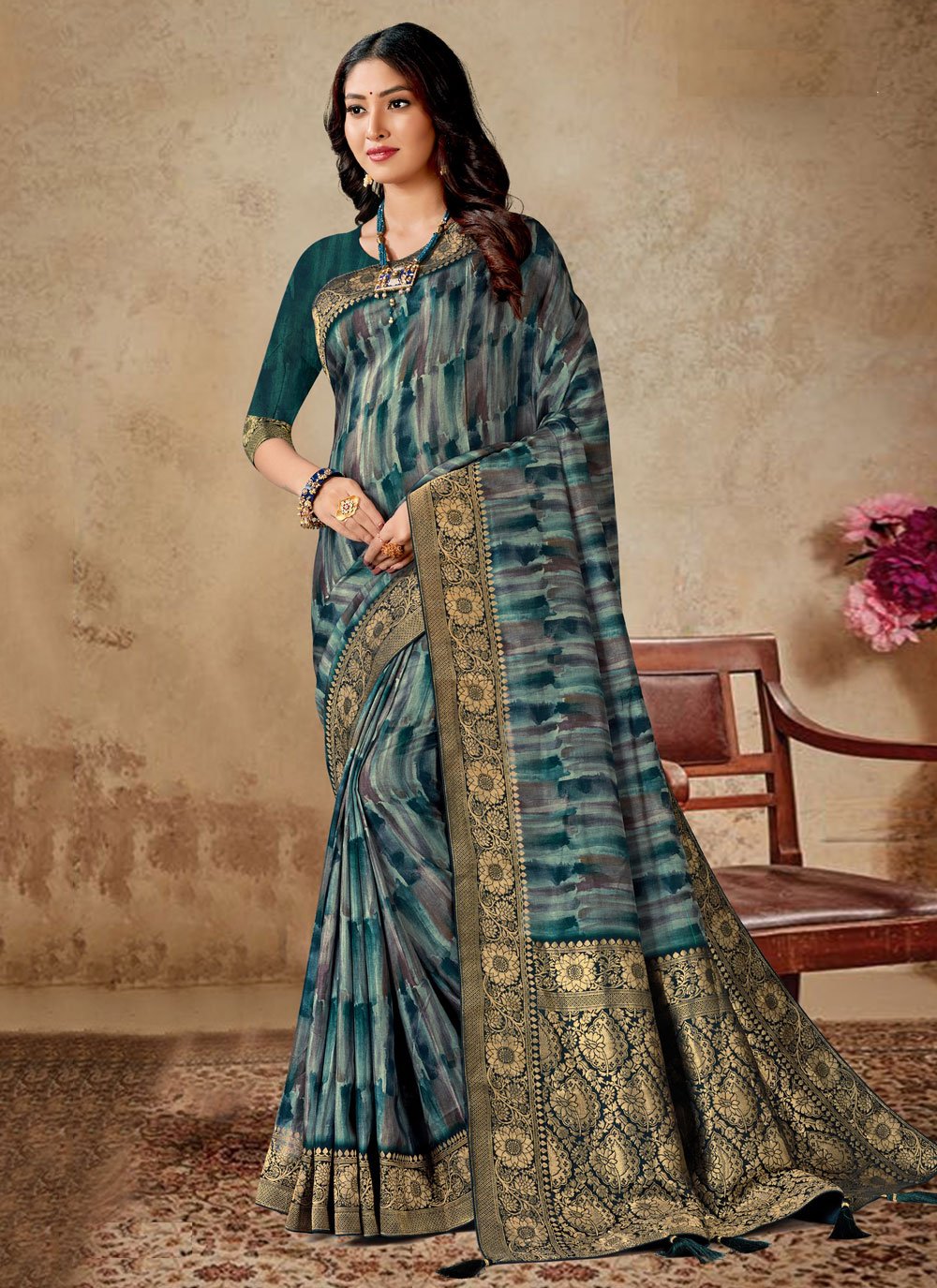 Buy Traditional & Authentic Cotton Silk Saree Online