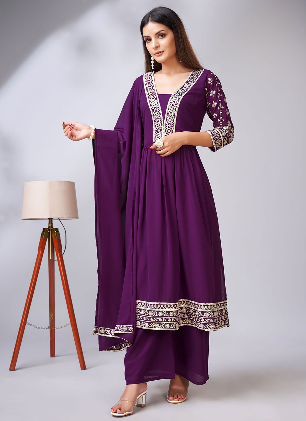 Women's Wine Velvet Dhoti With Hand Work - Label Shaurya Sanadhya | Velvet  suit design, Designer dresses casual, Pakistani fancy dresses